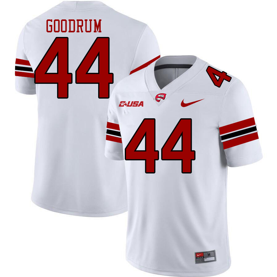 Western Kentucky Hilltoppers #44 Dareon Goodrum College Football Jerseys Stitched Sale-White